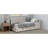 Modern Style L Shape Corner Bed, Linen Upholstered  Daybed  With Two Storage Drawers-1941418512