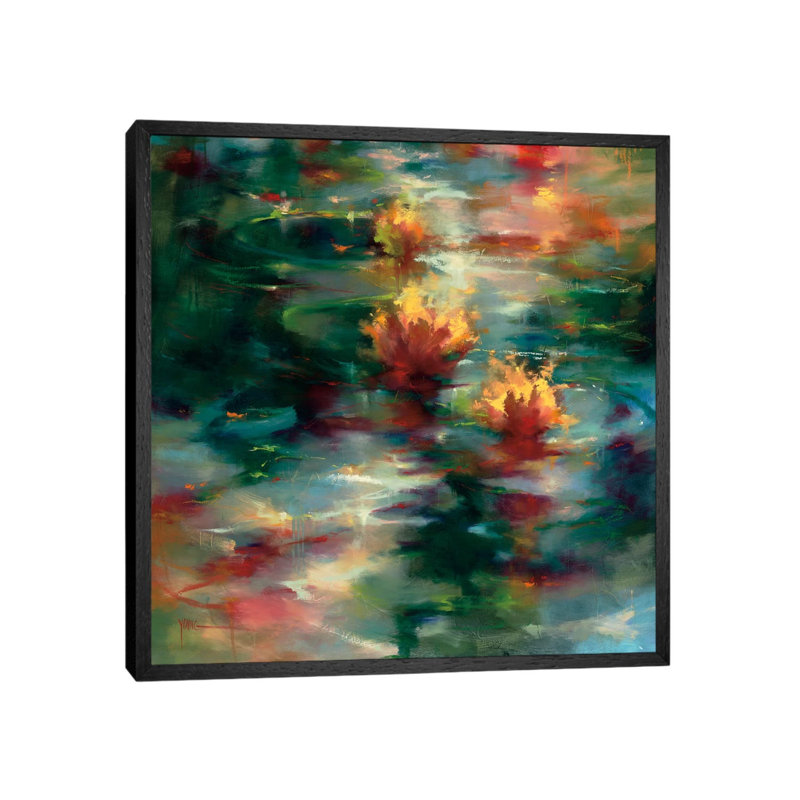 East End by Donna Young - Floater Frame Painting on Canvas, 66.04 cm H x 66.04 cm W, Black Framed
