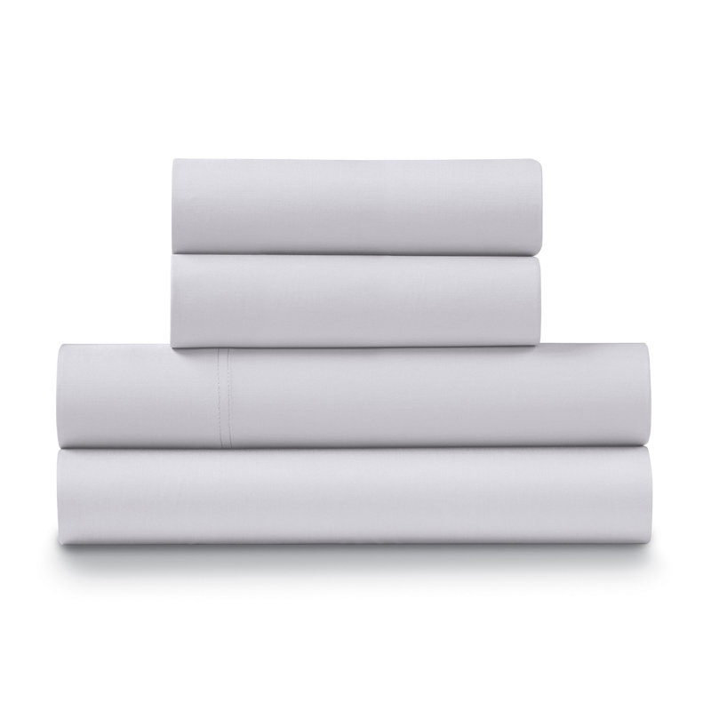  500 Thread 100% Cotton Sateen Sheet Set (4PC.), California King, Lilac