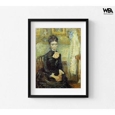 «Mother By Cradle» par Vincent Van Gogh, art mural de la mère, cadeau de fête des mères, reproduction de Portrait, Portrait de Van Gogh, art mural