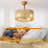Cage Style Ceiling Fan With Light