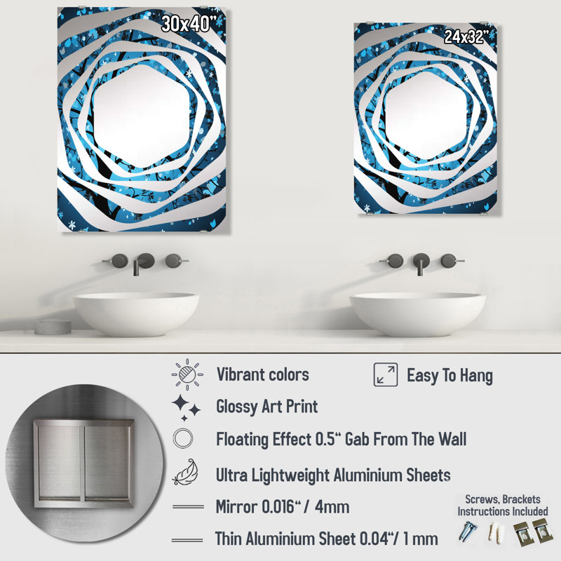 Delissa - Miroir mural grand arbre MIR136619, 40 po x 30 po