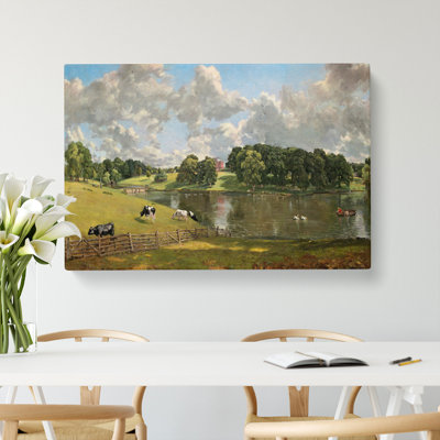 Wivenhoe Park In Essex by John Constable - Wrapped Canvas Painting