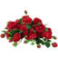Ensemble de 6 vaporisateurs floraux artificiels rouges 23 po
