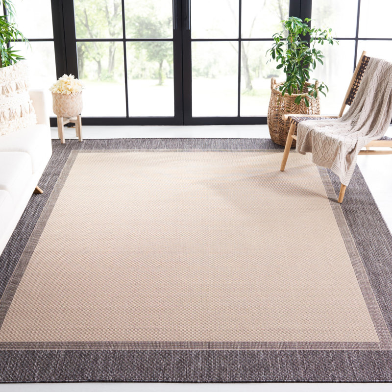Martha Stewart Indoor Outdoor Performance Machine Washable Solid Color Indoor/Outdoor Area Rug, Rectangle 8' x 10'