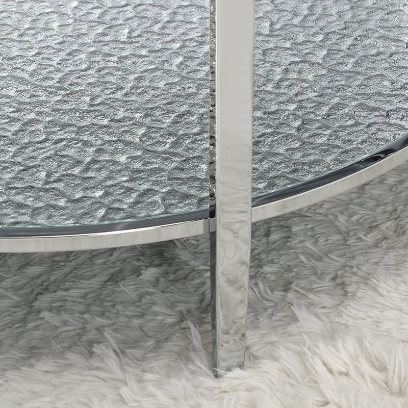 Coblitz Glass Top End Table