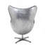 Chaise d'appoint en tissu et aluminium avec motif