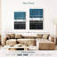 Avery abstrait bleu et gris-108523008