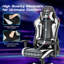 Gymax Adjustable Reclining Ergonomic Faux Leather Swiveling PC & Racing Game Chair-63556131