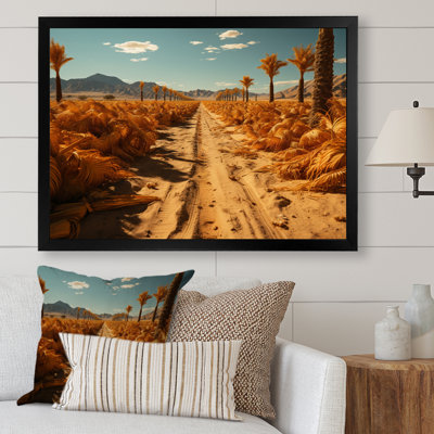 «Yellow Palm Trees Field II», reproduction sur toile