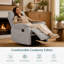Petit fauteuil berçant manuel inclinable pour chambre de bébé / détente, gris clair-343876680
