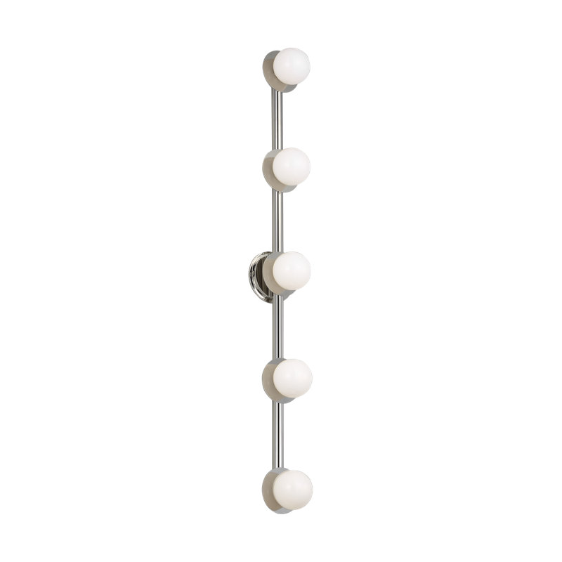 Nodes 5 - Light Vanity Light, Polished Nickel