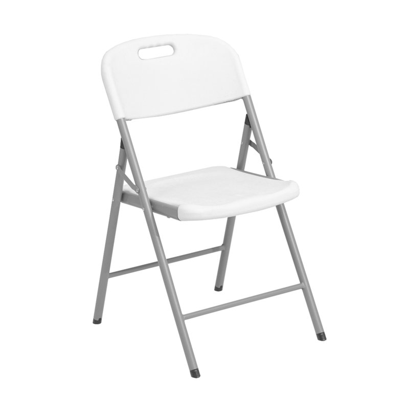 Chaises pliantes en granit blanc - Ensemble de 4
