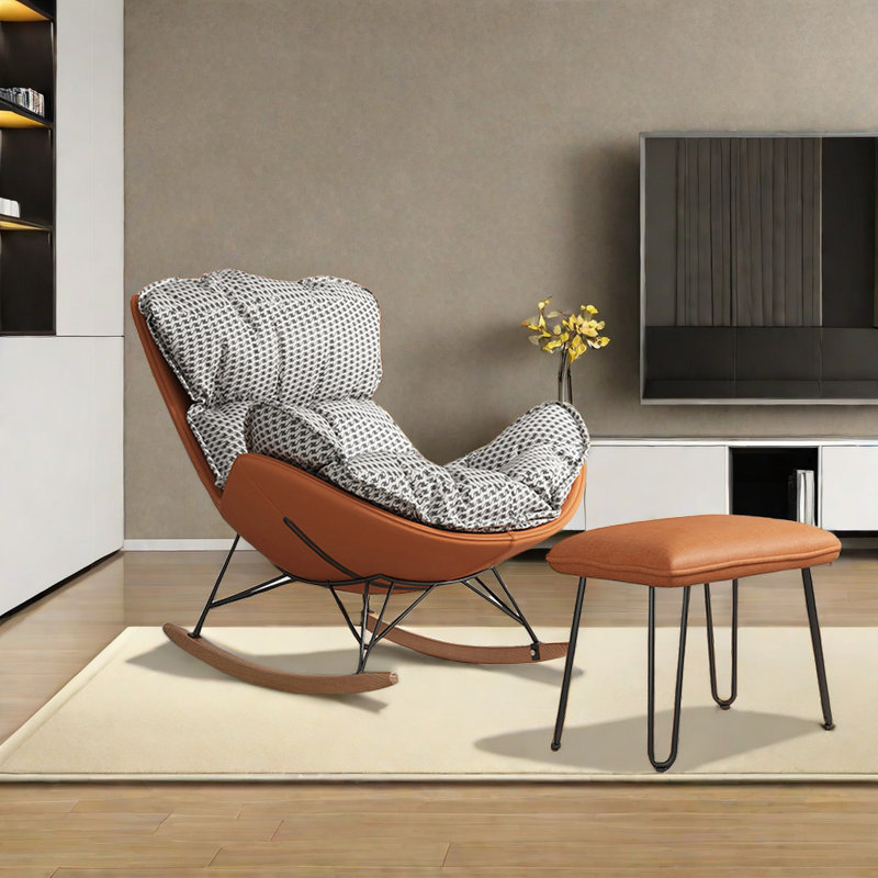 Chaise berçante de style traîneau de luxe