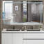Elin 72"x 36" Large & Oversized Rectangular Modern & Contemporary Frameless LED Light Anti-Fog Bathroom Glass Hanging Mirror