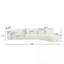 Canapé modulaire courbé avec 3 coussins-916037132