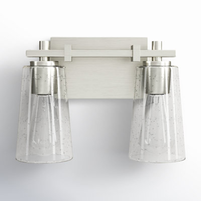 Noland 2 Light Seeded Dimmable Vanity Light