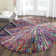 Tapis touffeté à la main en cotton multicolore Anaheim