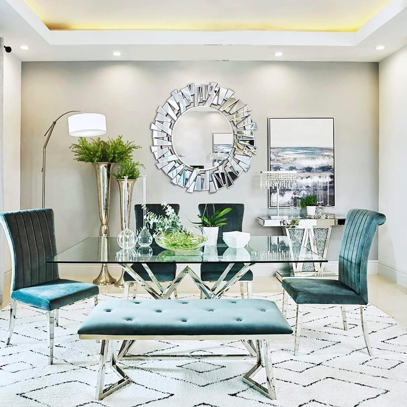 Chiriga Glass Sunburst Mirror
