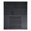 Armoire de rangement avec 6 tiroirs (noir)