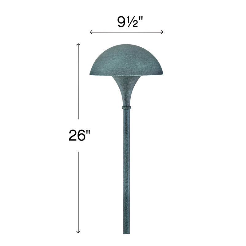 Green 26" H Hardwired Path Light
