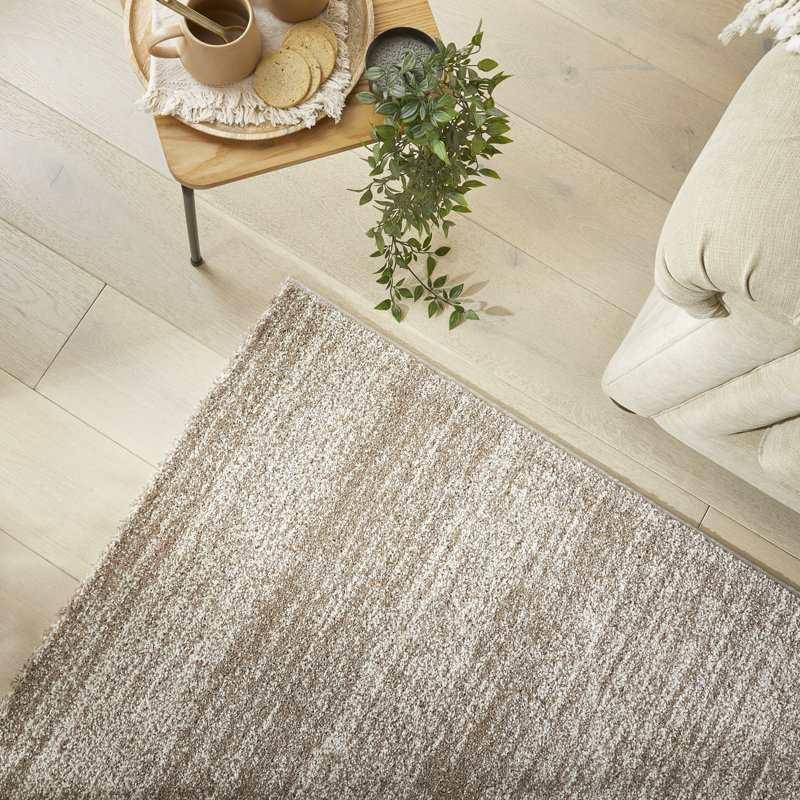Plush Beige Area Rug, Rectangle 160 x 230 cm