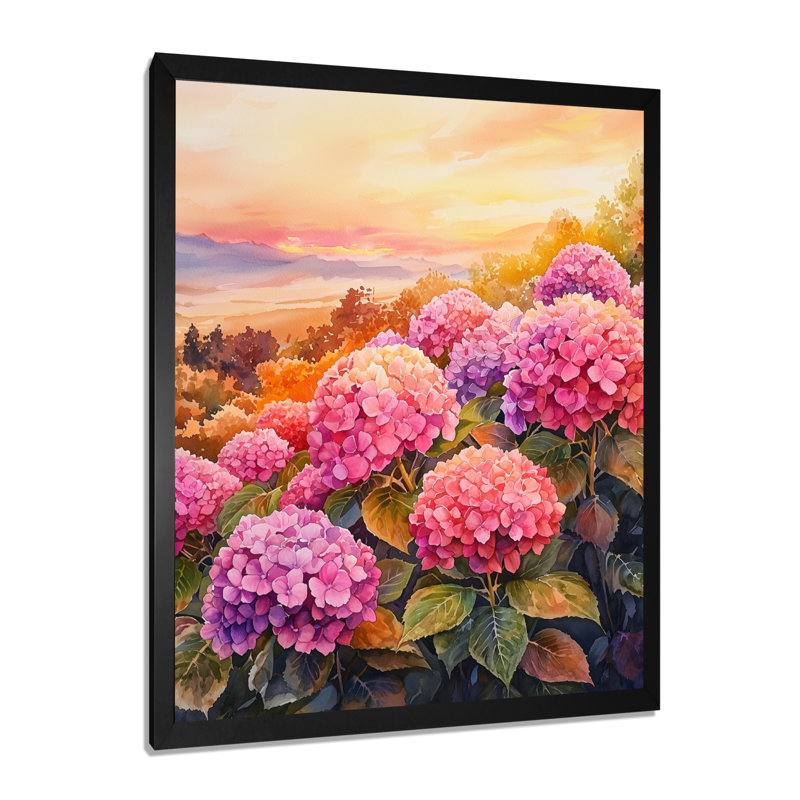 Wagner - impression sur toile florale, Reproduction encadrée d'une seule photo, Noir, noir, noir, noir, H 20 po x l 12 po