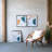 S/3 22x26x0.6" Marcia Mirror-Framed Wall Art