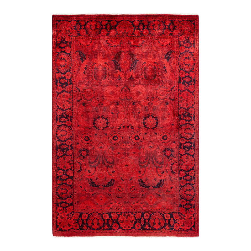Overyed One-of-a-Kind Rectangle 4'3" X 6'2" Hand Knotted Area Rug