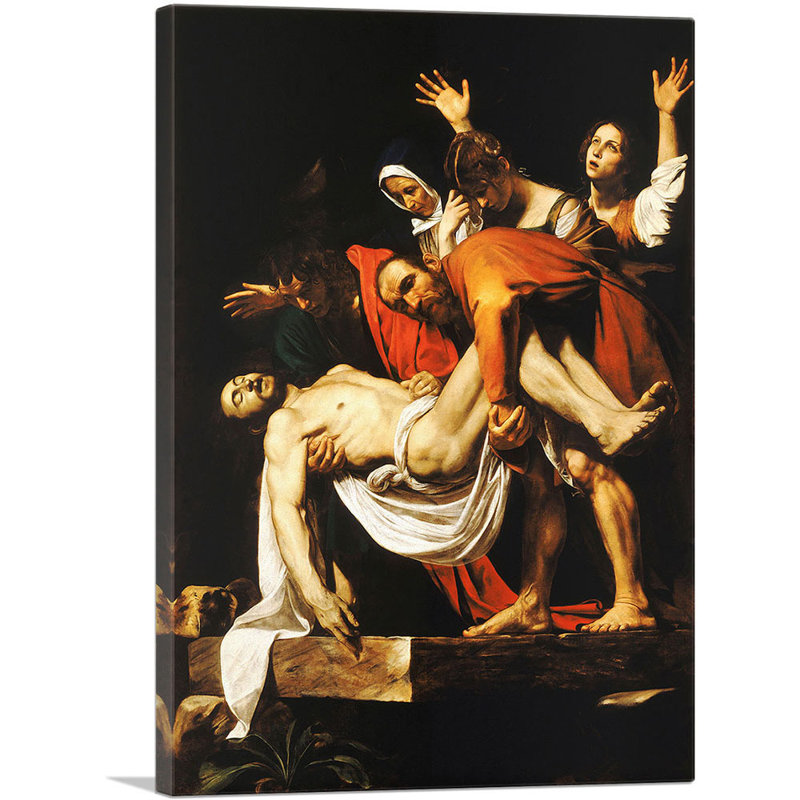 Enlèvement du Christ 1603 - impression, H 40 po x l 26 po x P 0,75 po