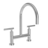 East Linear Kitchen Bridge Faucet