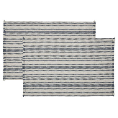 Celestina Cotton Blend Chevron Rectangle Placemat