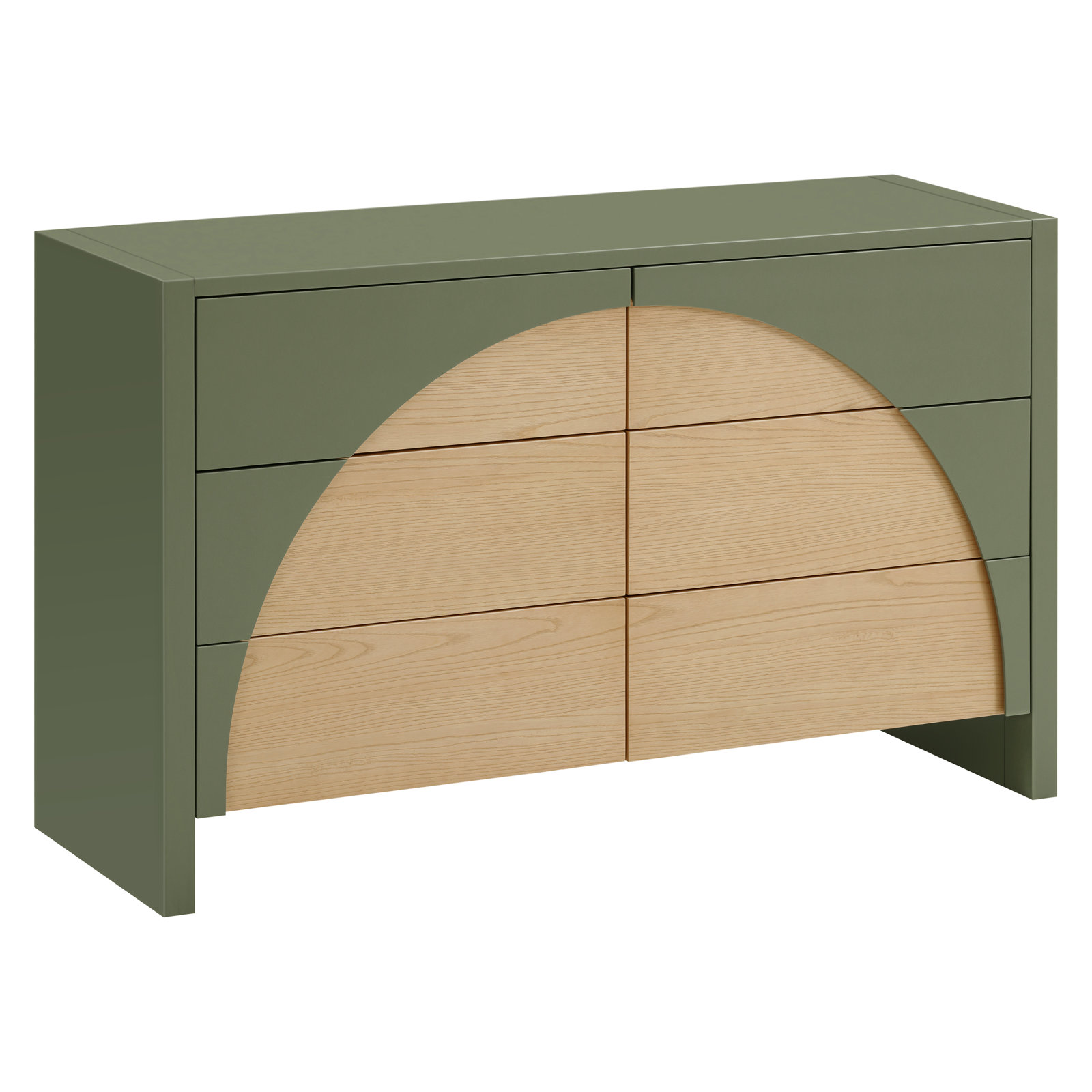 Moab 6-Drawer Dresser, Olive/Ash