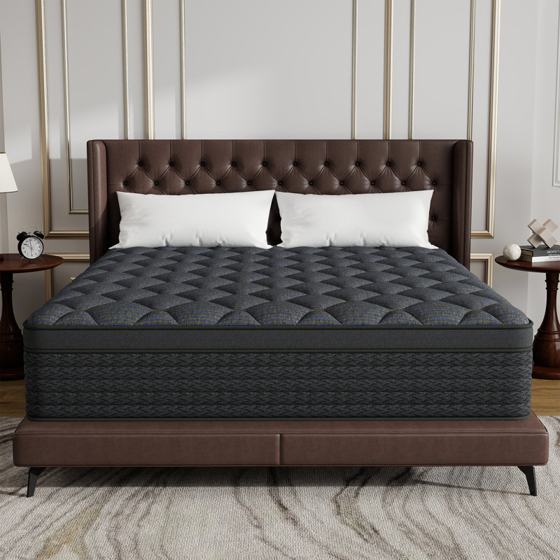 12"/14" Medium Hybrid Mattress With Individually Pocket Spring For Motion Isolation, King, 14"