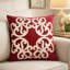 Housse de coussin décoratif carré en velours rouge Dery 20 x 20 Dery-122359333