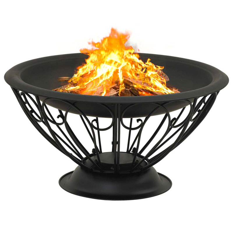 Herblay Round Steel Wood Burning Smokeless Fire Pit