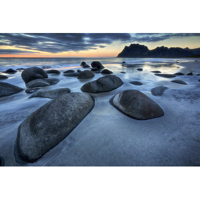 Uttakleiv Beach by Tunart - Wrapped Canvas Print