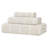 Ensemble de serviettes 3 pièces en mélange de coton et viscose Naples-106802457