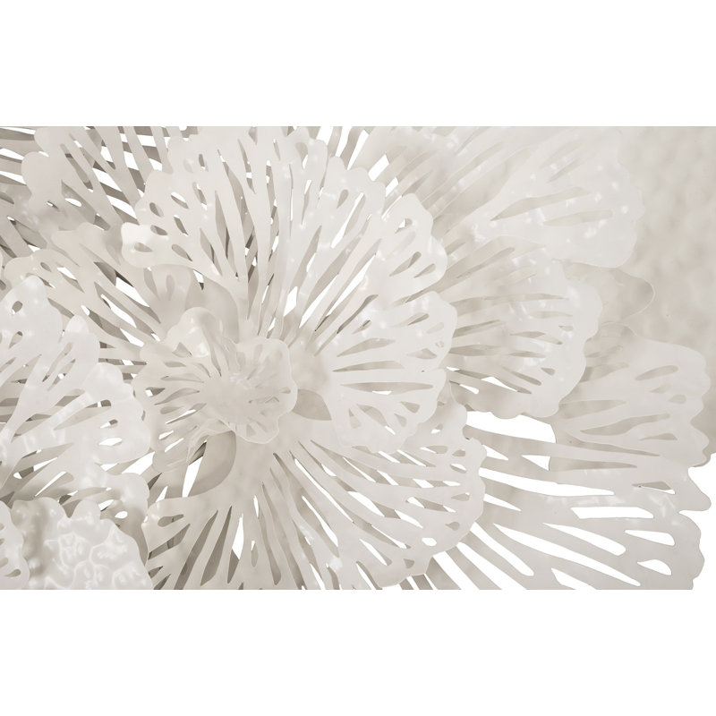 Flower Wall Décor, White