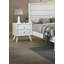 Table de chevet contemporaine contemporaine de couleur blanche 1pc