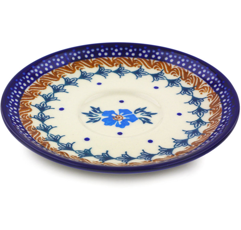 Polish Pottery Stoneware Saucer