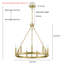 Lustre à roulettes en acier à 9 lumières Adriana certifié UL-1689166937-1689166939