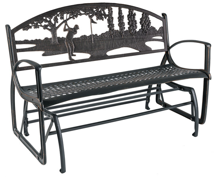 Fauteuil oscillant en métal Dionel
