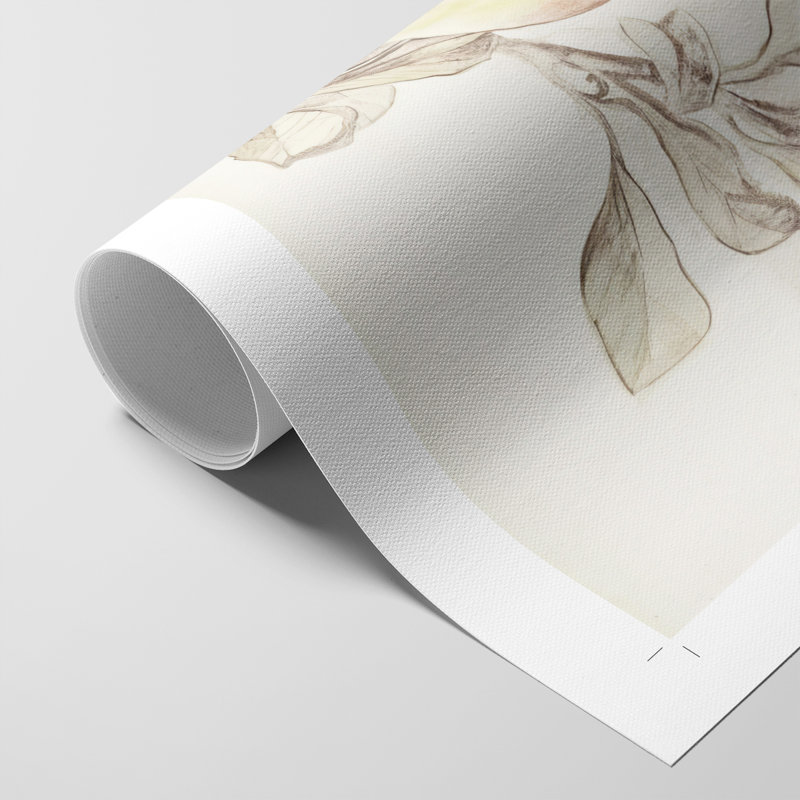 Imprimé floral rétro XL - reproduction de toile seulement - non encadrée, H 18 po x l 12 po