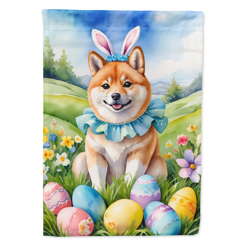 Easter Egg Hunt Double Sided 40'' H x 28'' W Polyester Easter House Flag