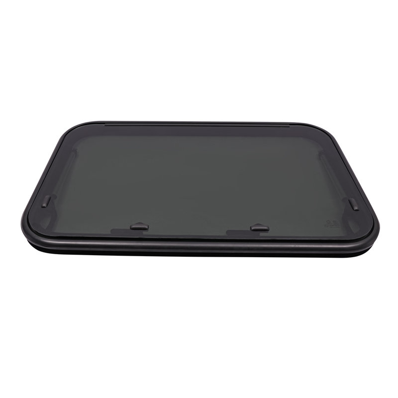 Black Aluminum RV Rectangular Window