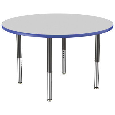 Round T-Mold Adjustable Height Activity Table