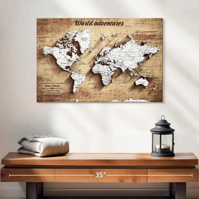 Personalized World Adventures I Push Pin World Milstead