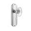 Deco Plate with Decorative Keyhole and Oval Fluted Crystal Door Knob-399572864-396332575