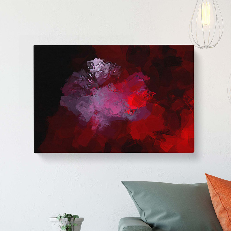 Fire Of My Heart In Abstract - Wrapped Canvas, 40cm H x 60cm W x 3cm D